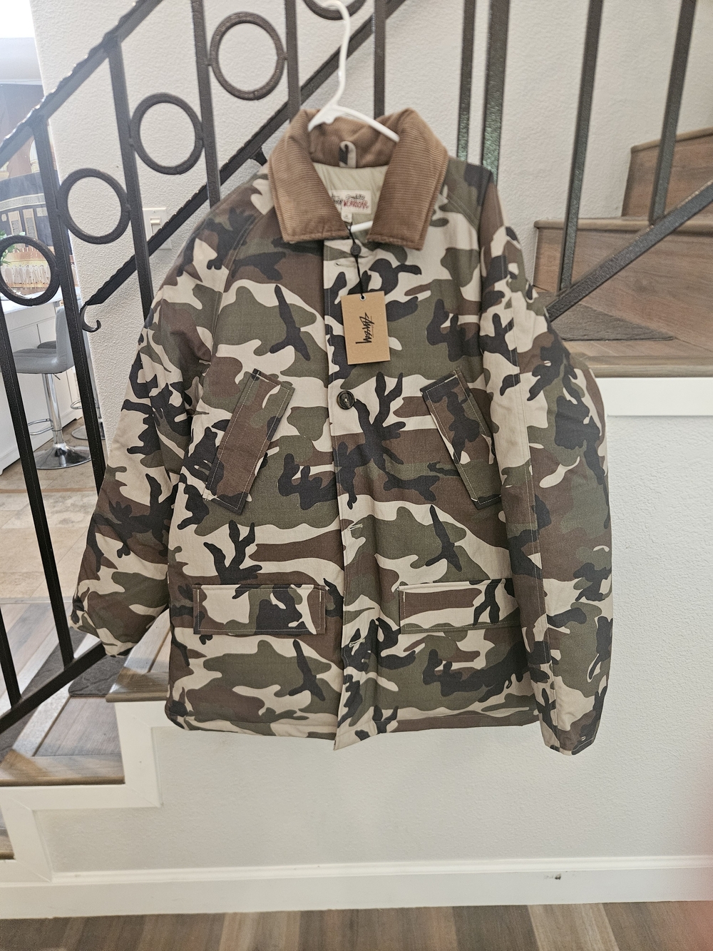Authentic Denim Tears X Stussy collab Riptop Camouflage Army Jacket